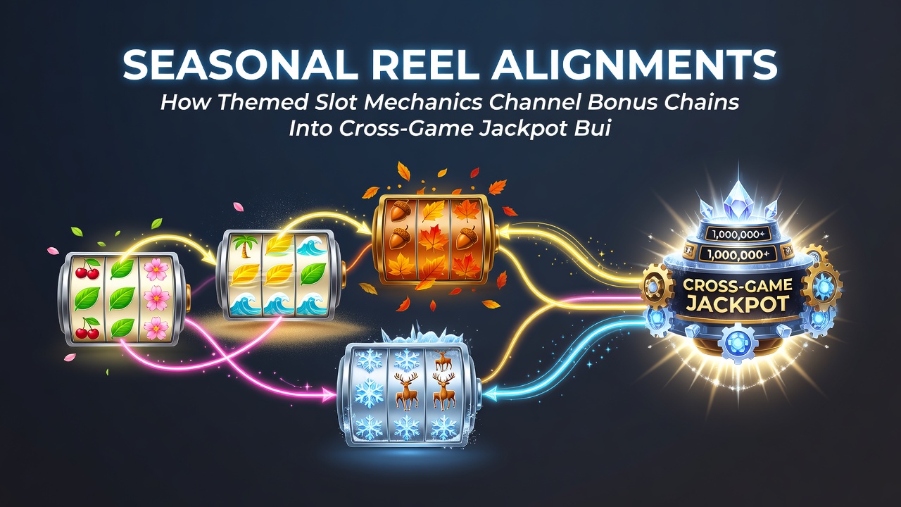 Live dealer table interface showing jackpot indicators linked from seasonal slot bonus chains